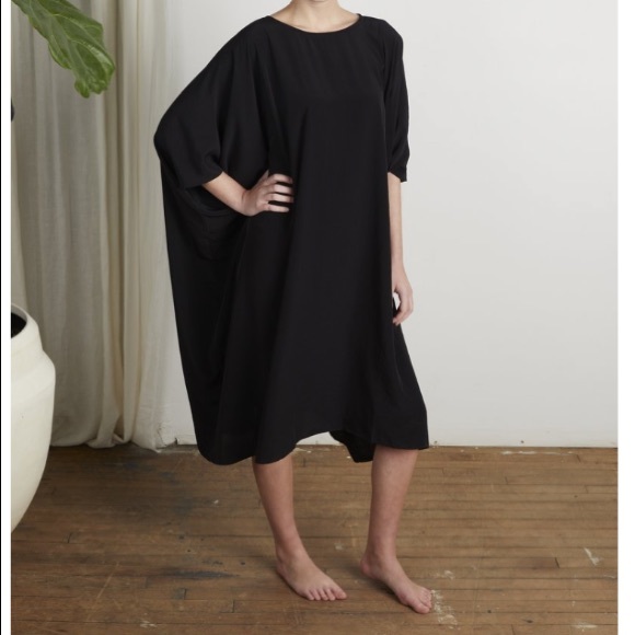 Mimu Maxi Cacade Square Dress Rose One Size Drapes - Picture 2 of 12